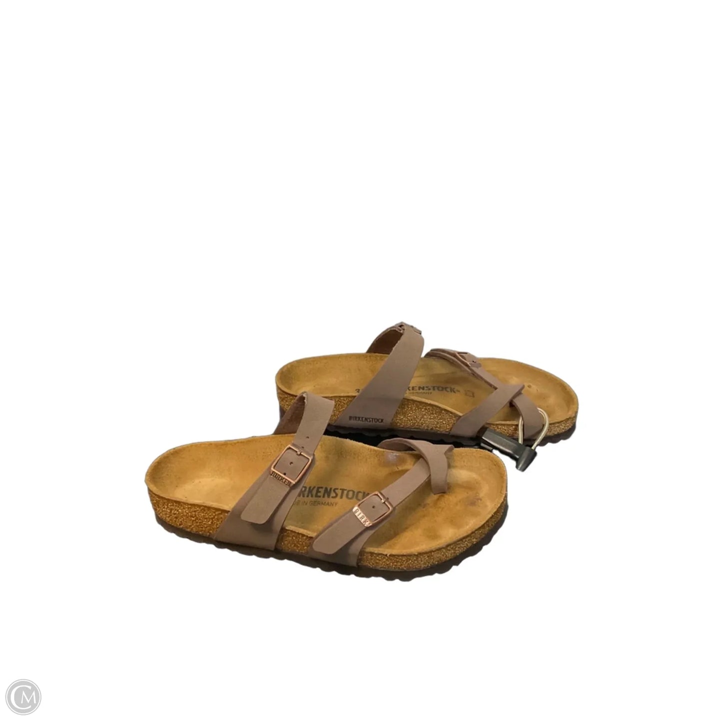 Sandals Flats By Birkenstock In Brown, Size: 7.5