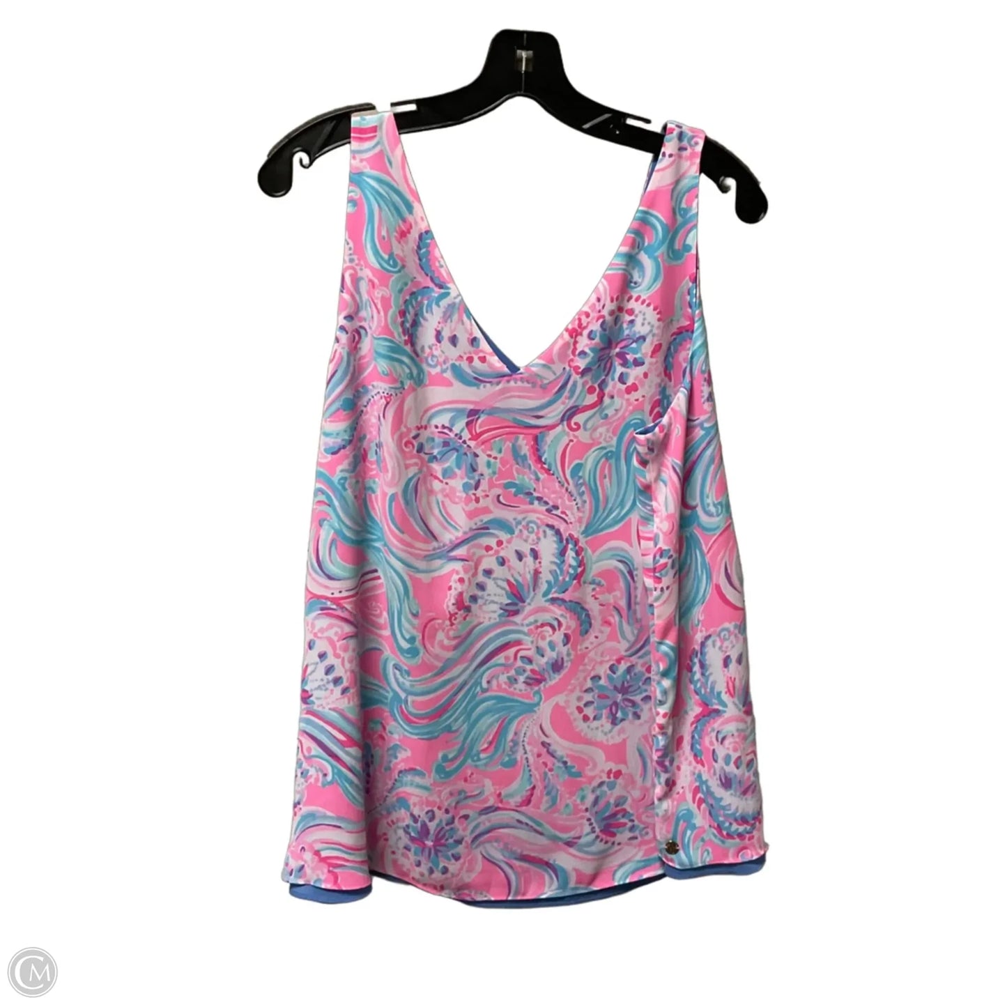 Top Sleeveless Designer By Lilly Pulitzer In Pink, Size: L