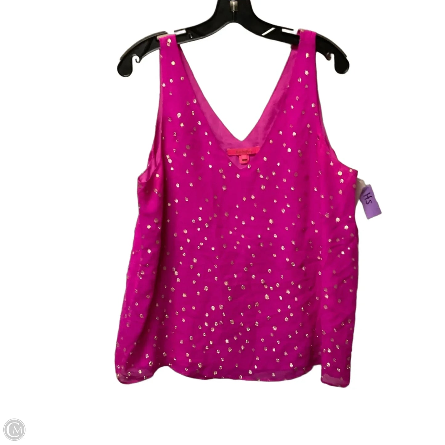 Top Sleeveless Designer By Lilly Pulitzer In Pink, Size: L