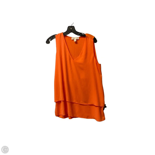 Top Sleeveless Basic By Michael By Michael Kors In Orange, Size: L