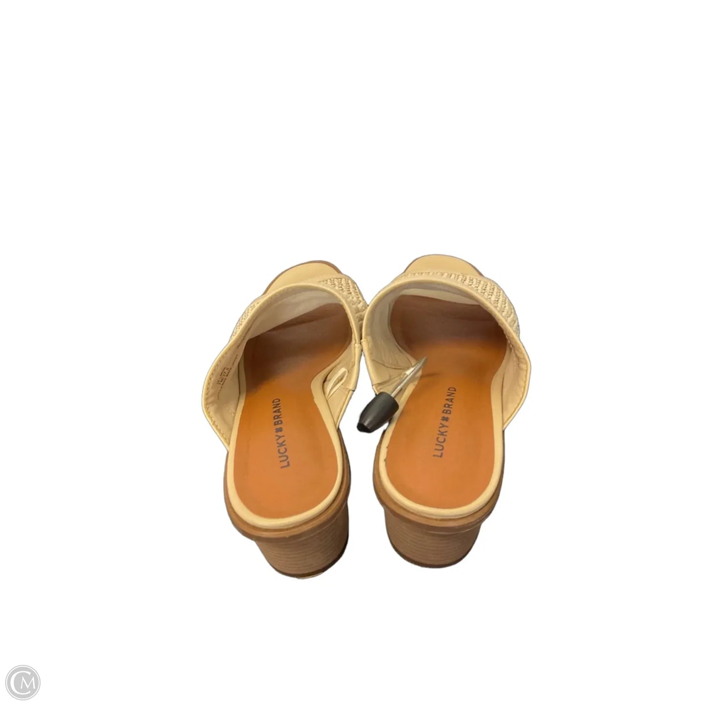 Shoes Heels Block By Lucky Brand In Cream, Size: 7