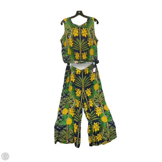 Pants Set 2pc By Rose And Olive In Blue & Green, Size: Xl