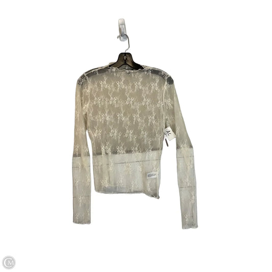 Top Long Sleeve By Wild Fable In Cream, Size: S