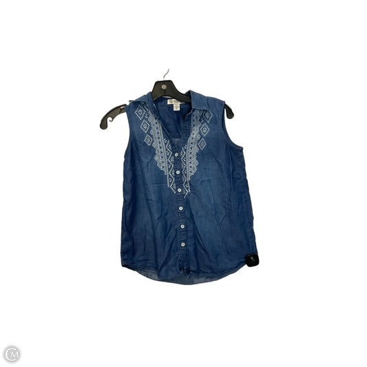 Top Sleeveless By Vintage America In Blue, Size: Xs