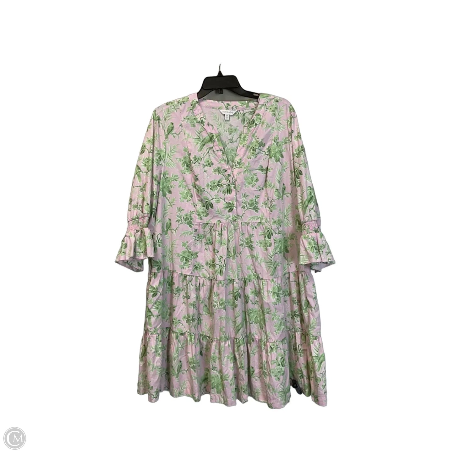 Dress Casual Short By Crown And Ivy In Pink, Size: 2x