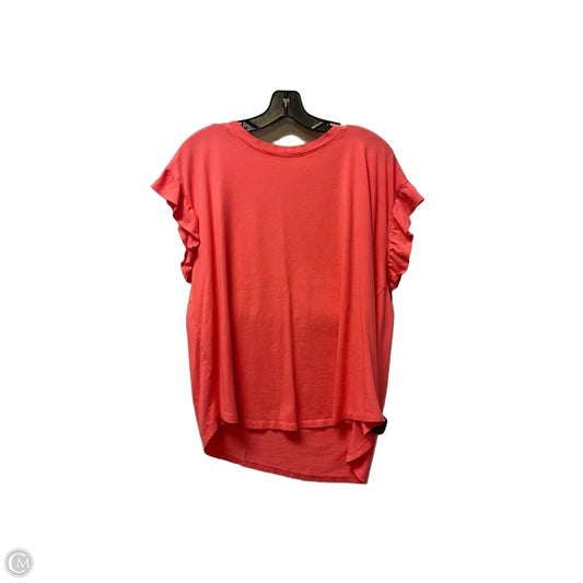 Top Short Sleeve Basic By Crown And Ivy In Pink, Size: 1x