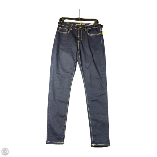Jeans Skinny By Michael By Michael Kors In Blue Denim, Size: 8