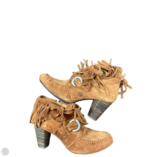 Boots Ankle Heels By Born In Brown, Size: 7