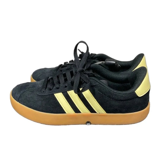 Shoes Athletic By Adidas In Black & Yellow, Size: 7