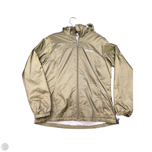 Coat Raincoat By Columbia In Green, Size: M