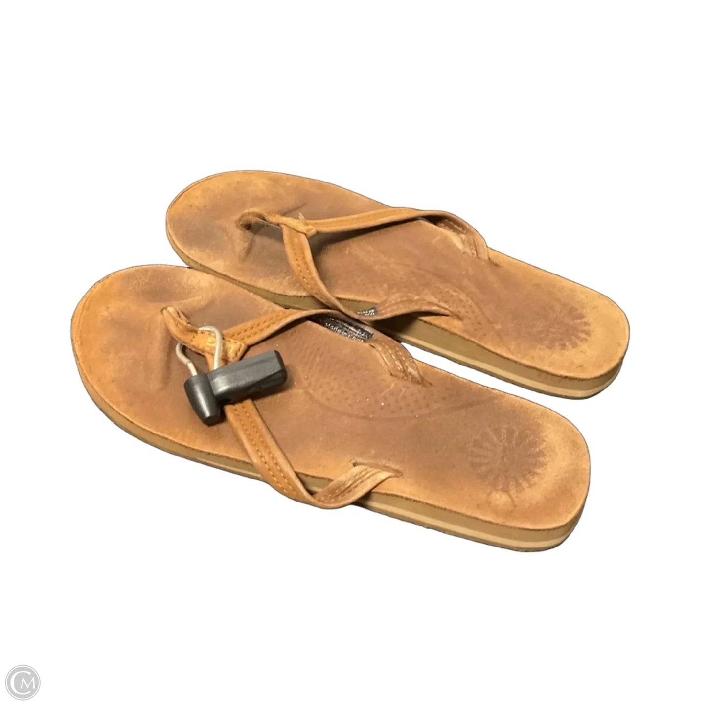 Sandals Designer By Ugg In Brown, Size: 7