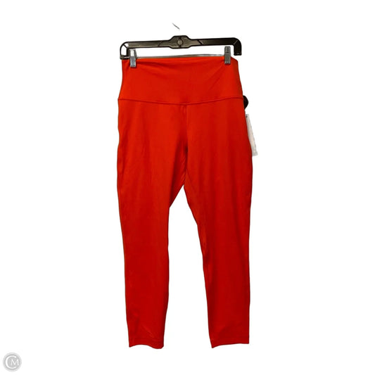 Athletic Leggings By Lululemon In Orange, Size: 10