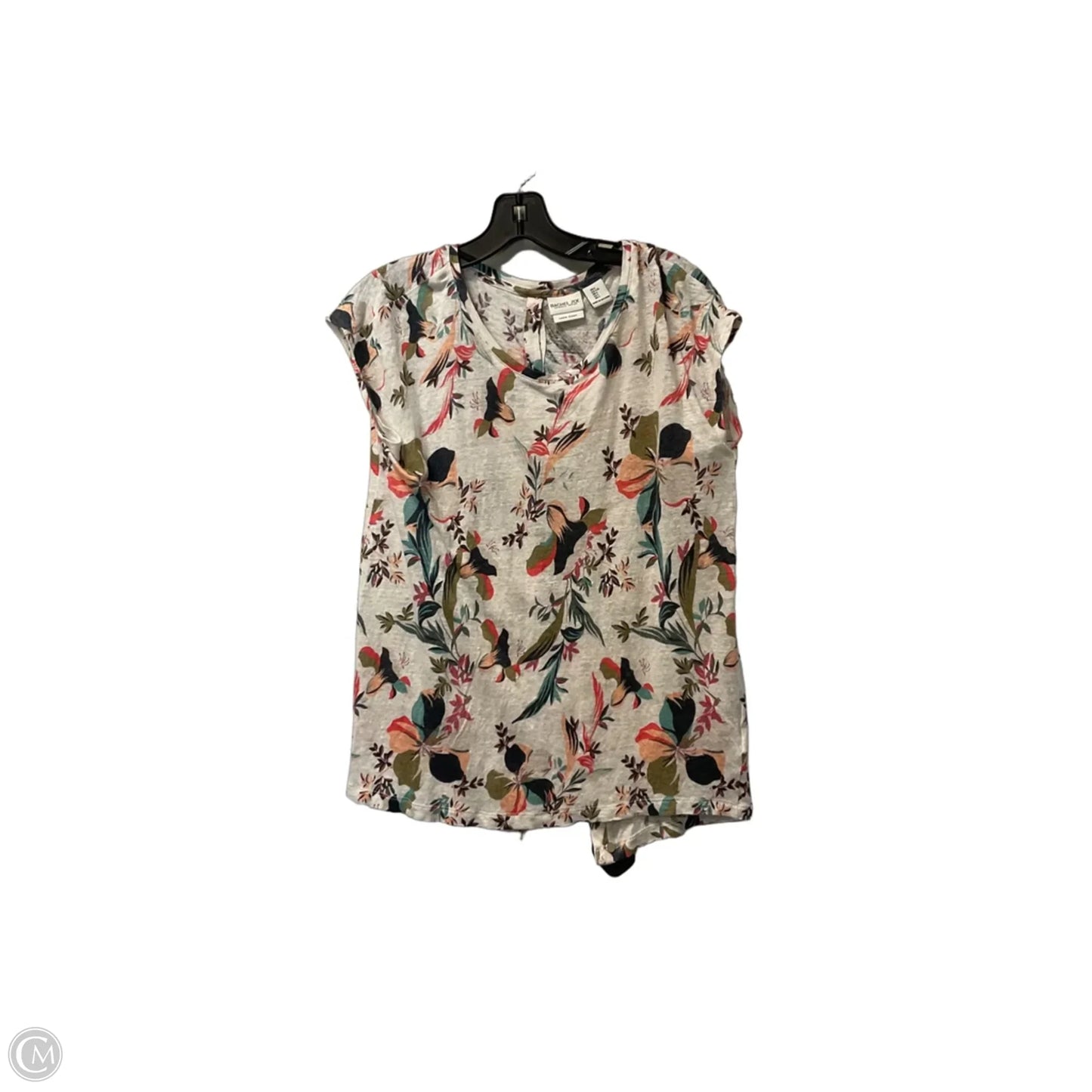 Top Short Sleeve By Rachel Zoe In Floral Print, Size: L