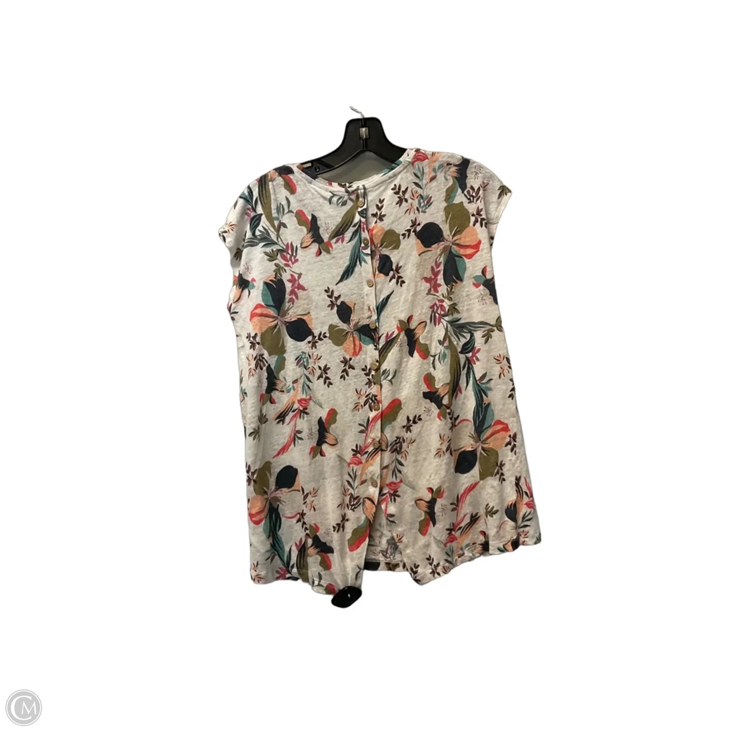 Top Short Sleeve By Rachel Zoe In Floral Print, Size: L