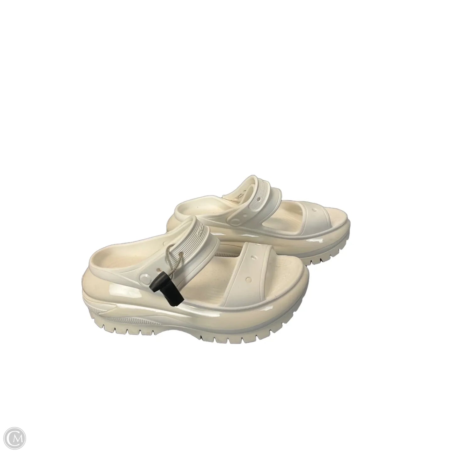 Sandals Sport By Crocs In White, Size: 8