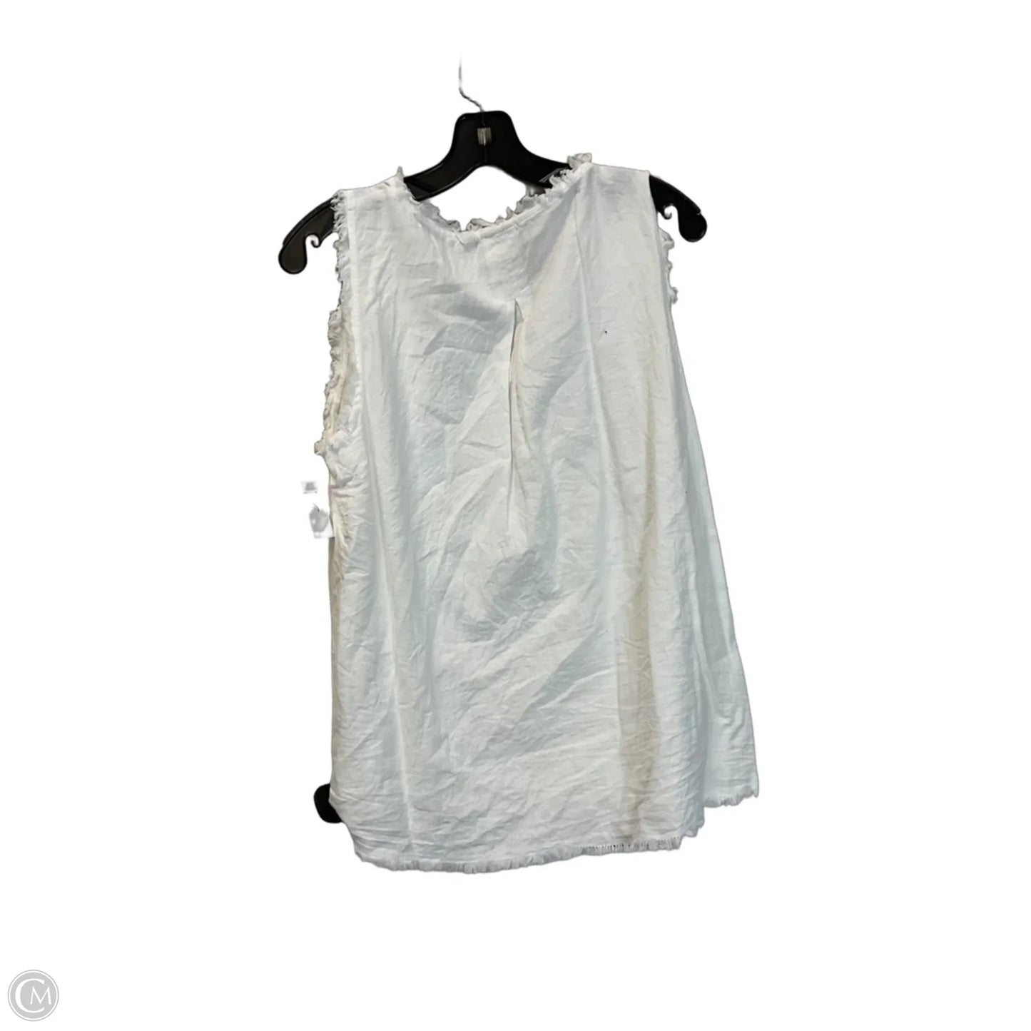 Top Sleeveless Basic By Umgee In White, Size: M
