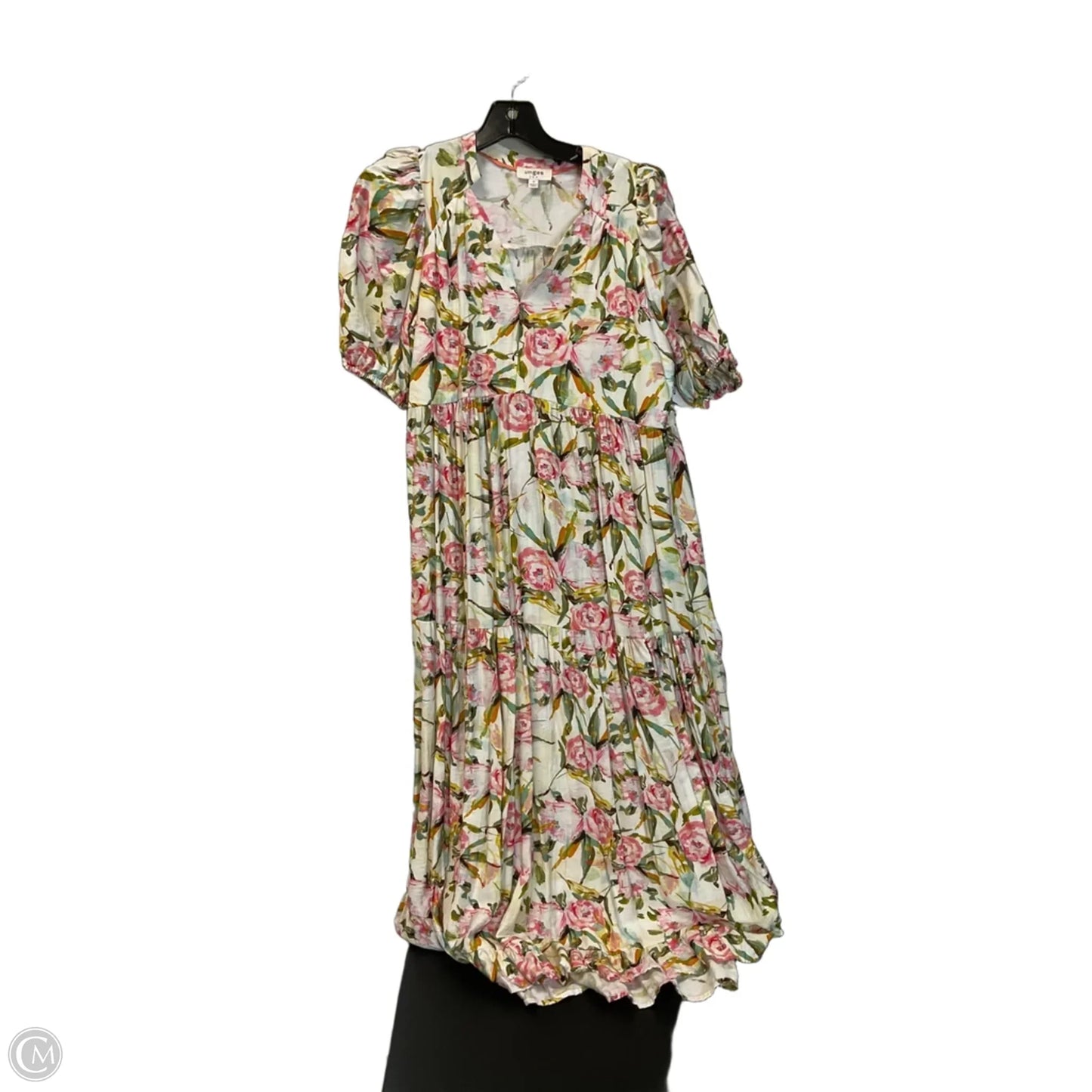 Dress Casual Maxi By Umgee In Green & Pink, Size: S