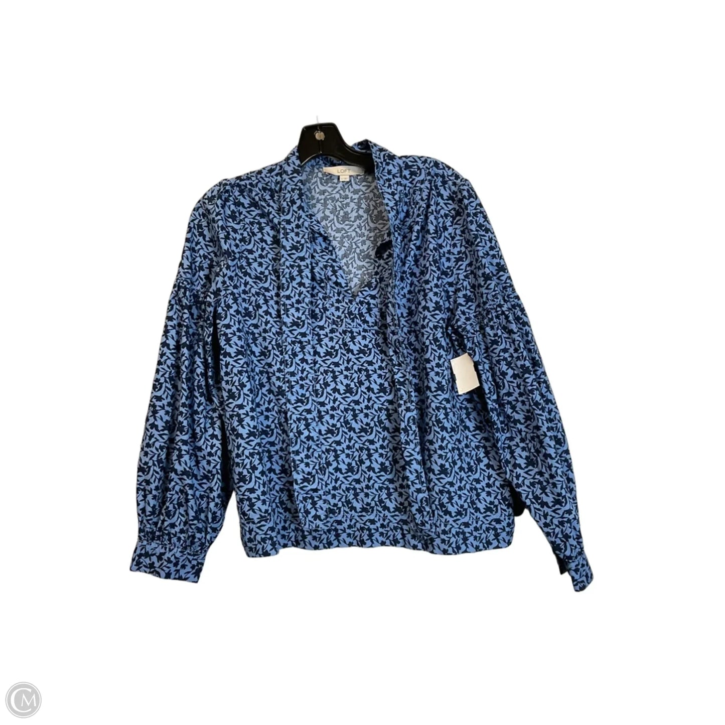 Top Long Sleeve By Loft In Blue, Size: M