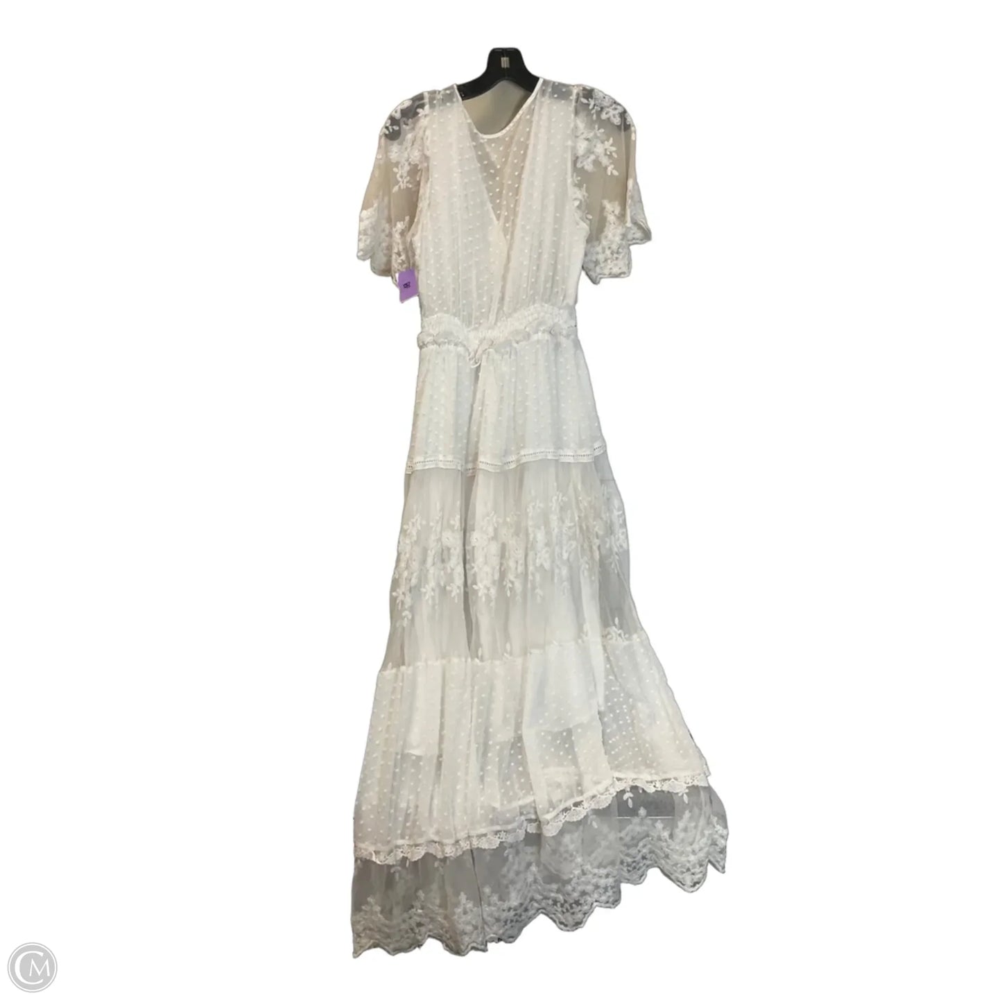 Dress Casual Maxi By Clothes Mentor In White, Size: L