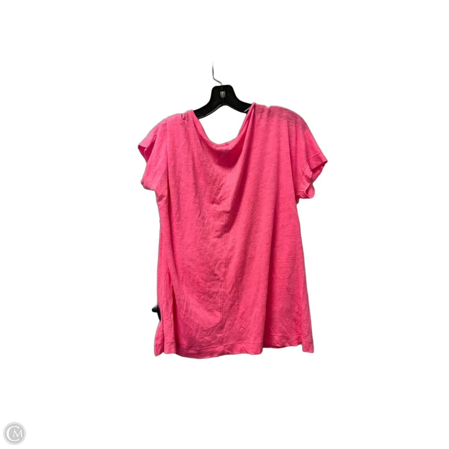 Top Short Sleeve Designer By Lilly Pulitzer In Pink, Size: L