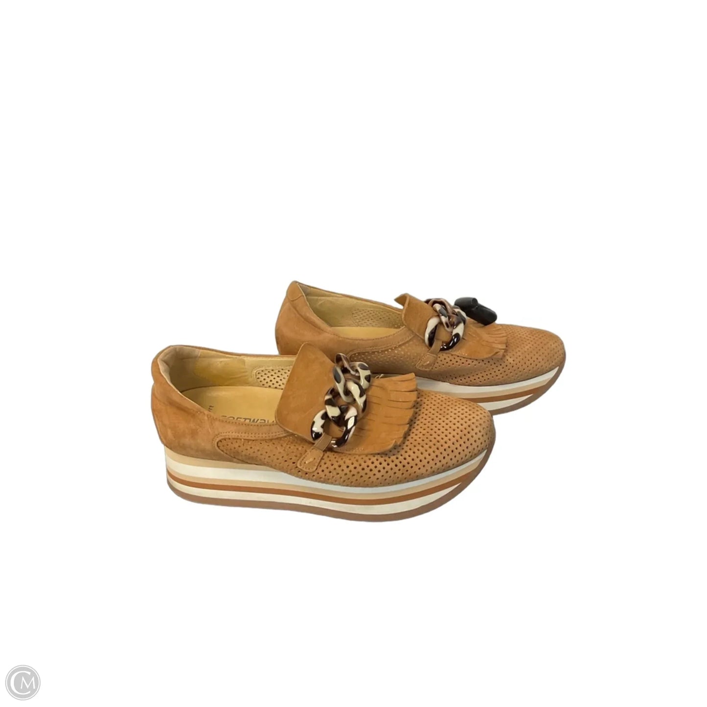 Shoes Heels Platform By Cmb In Brown, Size: 9.5