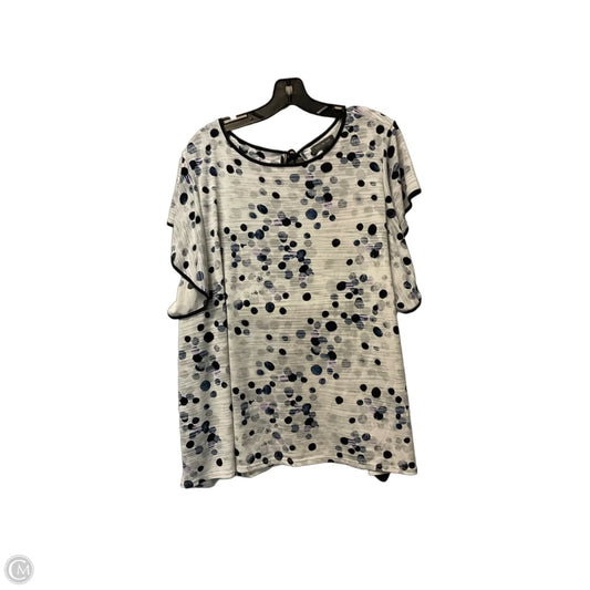 Top Short Sleeve By Limited In Polkadot Pattern, Size: 2x