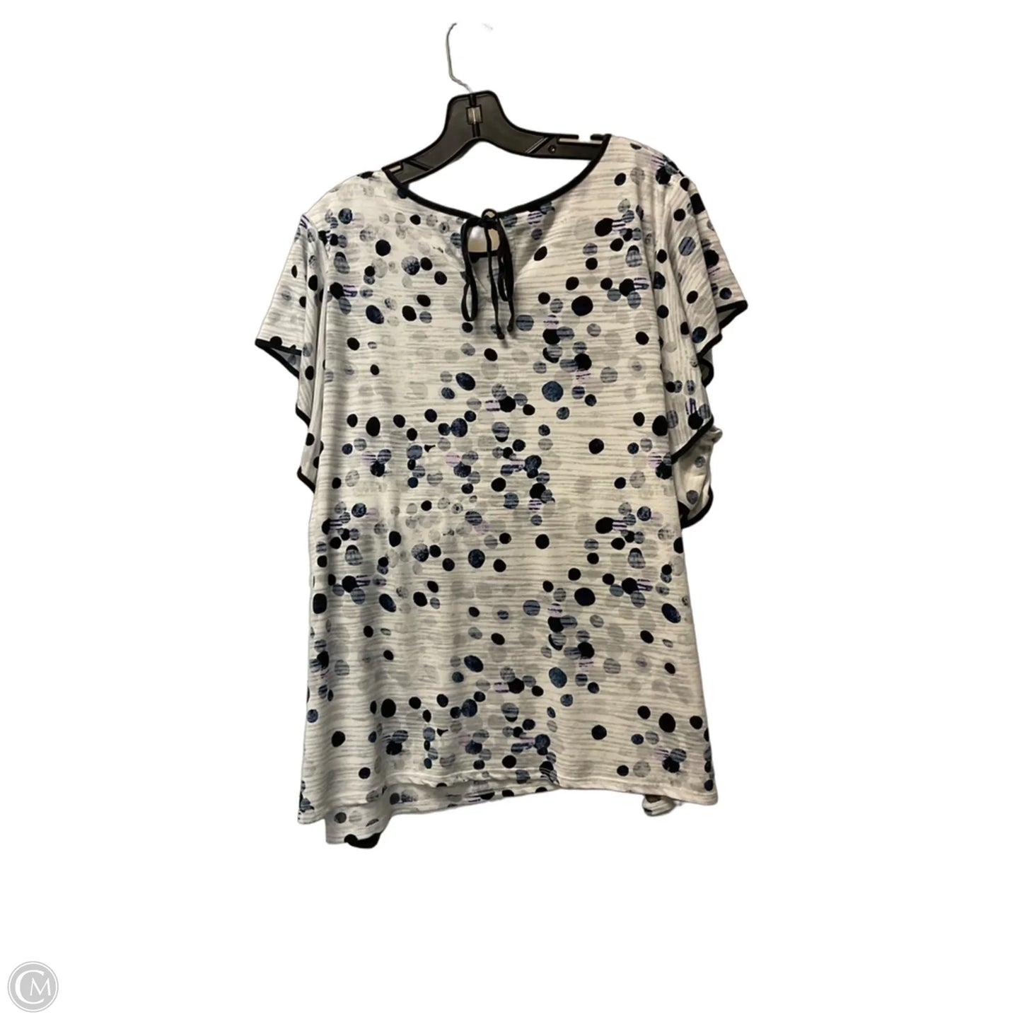 Top Short Sleeve By Limited In Polkadot Pattern, Size: 2x