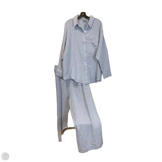 Pants Set 2pc By 32 Degrees In Blue, Size: L