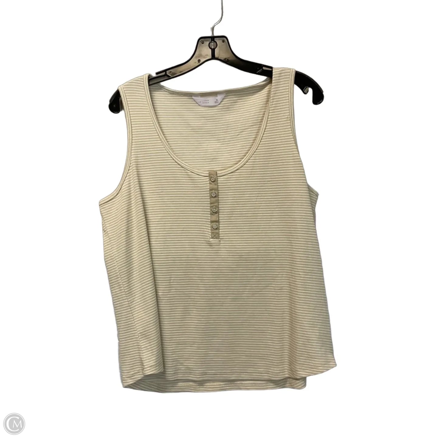 Top Sleeveless By Lc Lauren Conrad In Striped Pattern, Size: Xl