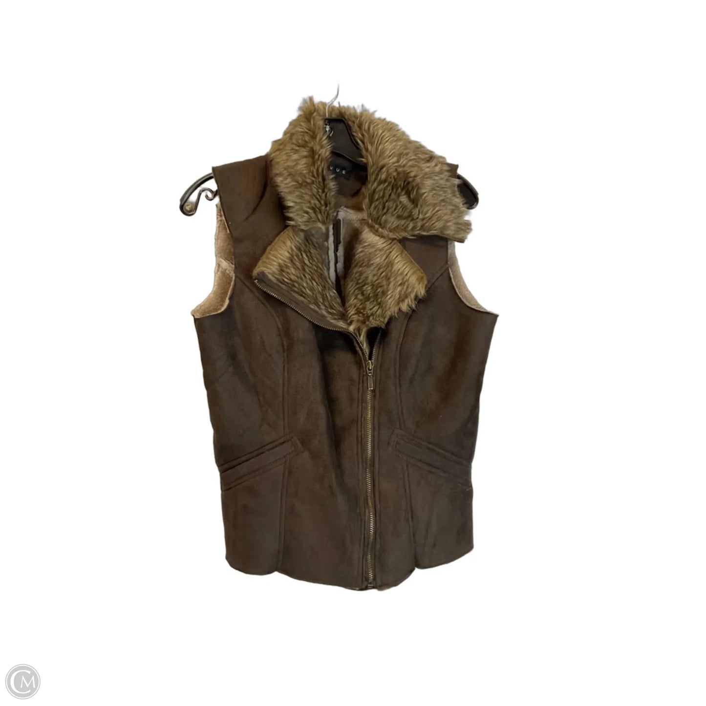 Vest Other By Clothes Mentor In Brown, Size: S
