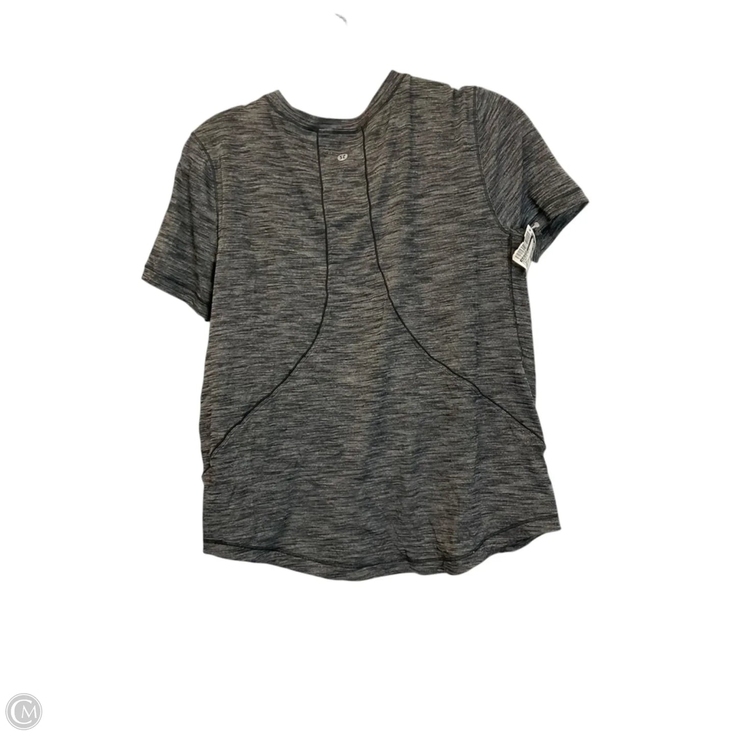 Athletic Top Short Sleeve By Lululemon In Grey