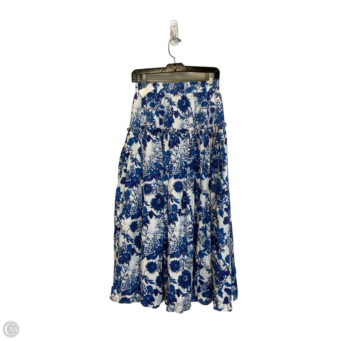 Skirt Maxi By Cma In Blue & White, Size: S