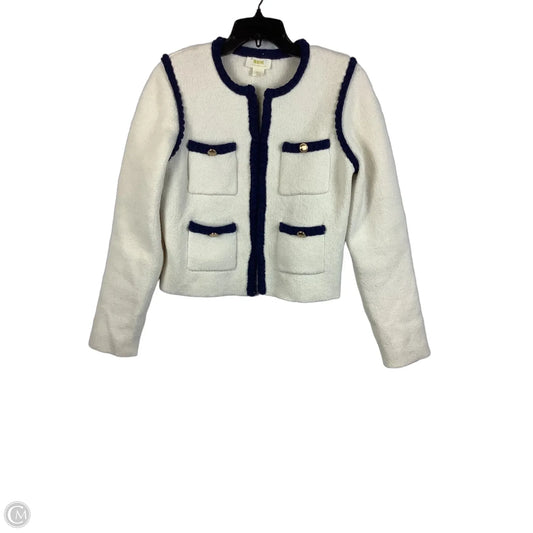 Sweater Cardigan By Maeve In Blue & White, Size: S