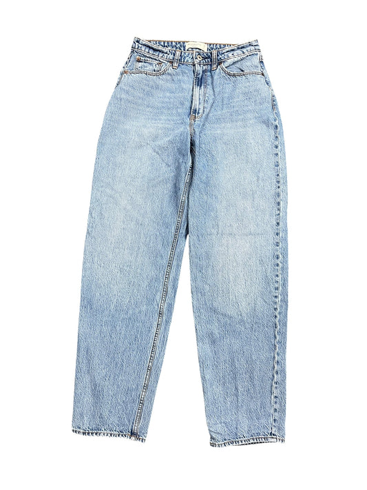 Jeans Wide Leg By Abercrombie And Fitch In Blue Denim, Size:6