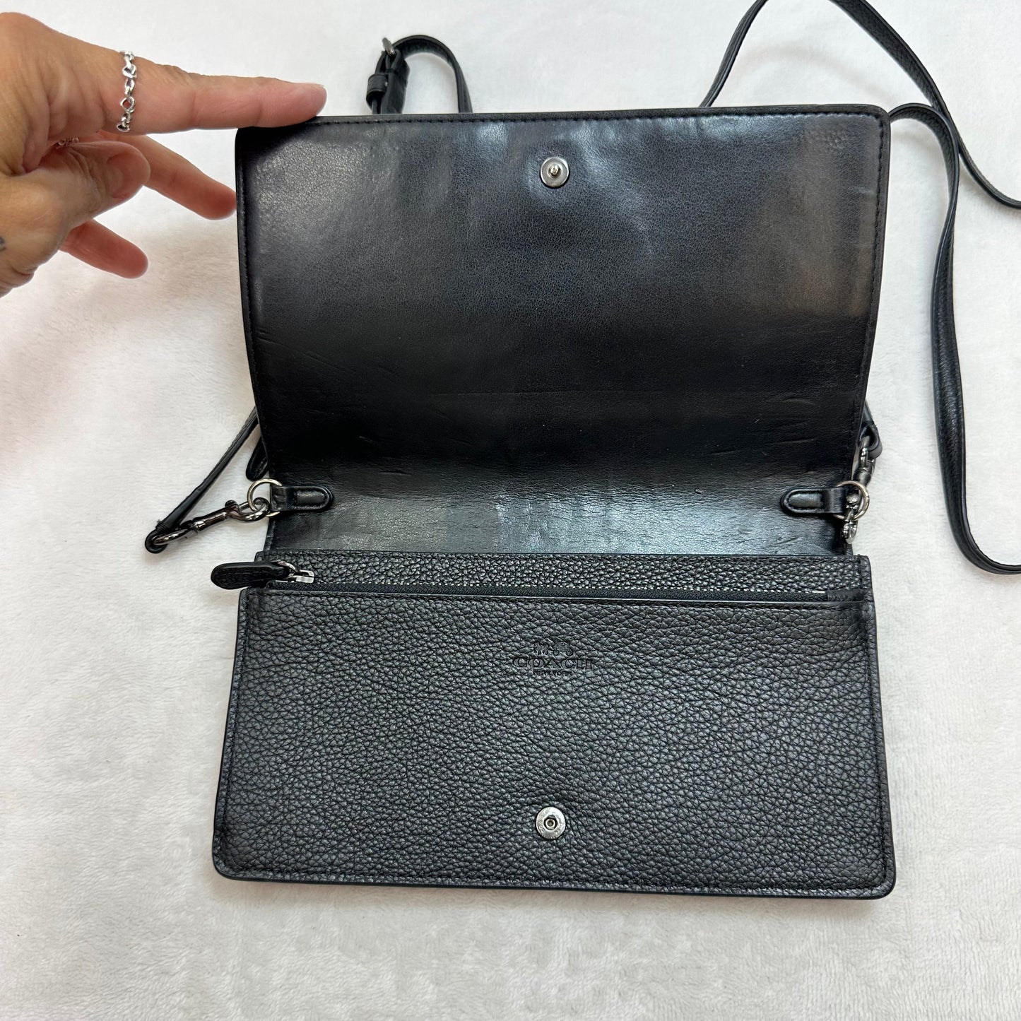 Clutch crossbody Designer By Coach, Size: Small
