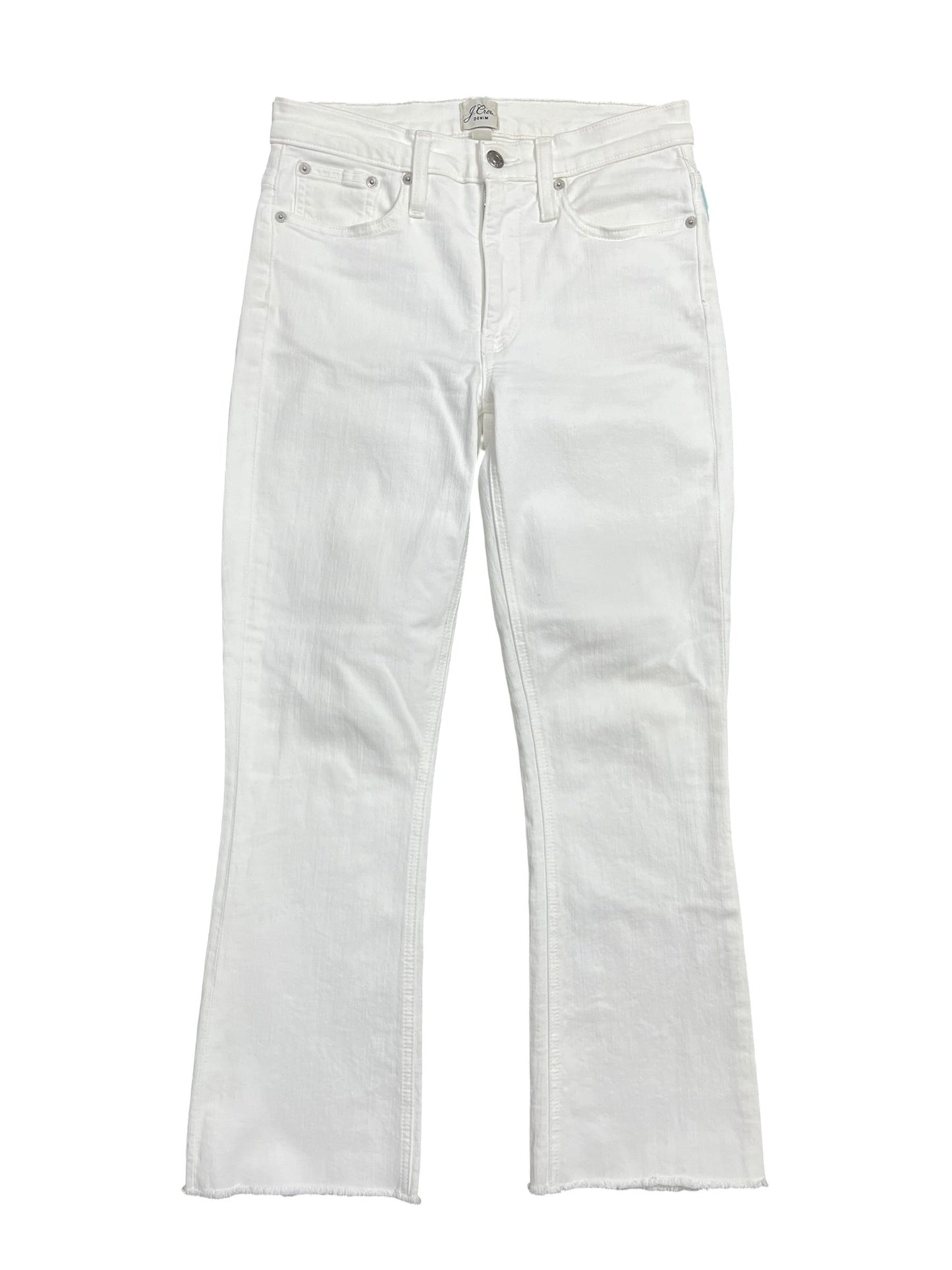 Jeans Straight By J. Crew In White Denim, Size:4