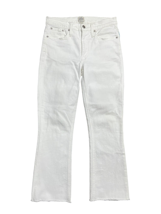 Jeans Straight By J. Crew In White Denim, Size:4
