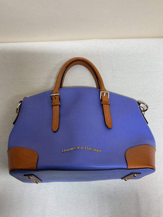 Handbag Designer By Dooney And Bourke In Brown & Purple, Size:Large