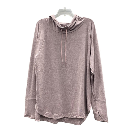 Athletic Top Ls Hoodie By Athleta In Purple, Size:1X