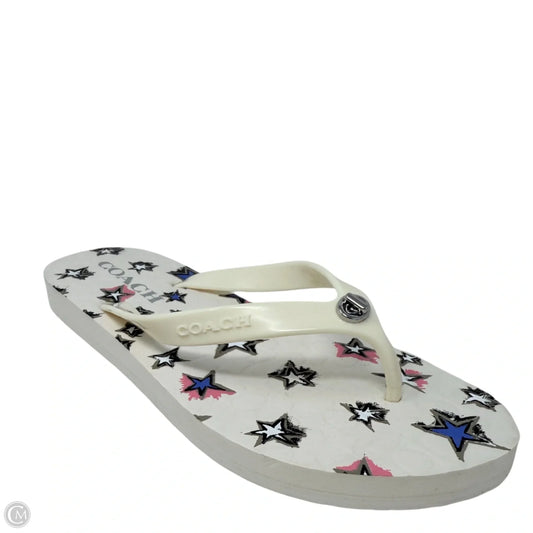 Abigail Sandals Designer By Coach In Multi-colored, Size: 7