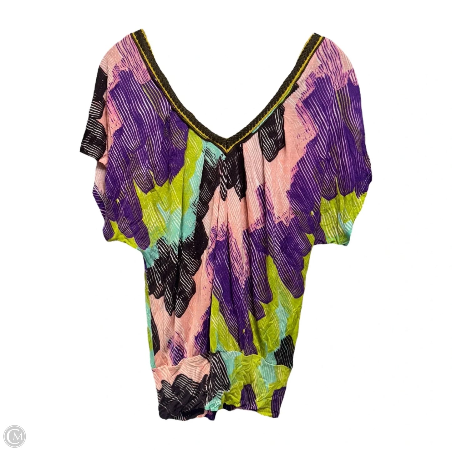 Top Short Sleeve By Free People In Multi, Size: Xs