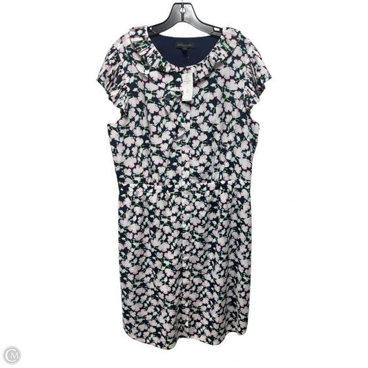 Dress Casual Short By Banana Republic In Floral Print, Size: 16 tall