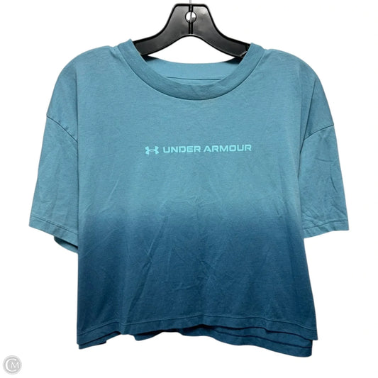 Athletic Top Short Sleeve By Under Armour In Tie Dye Print, Size: L