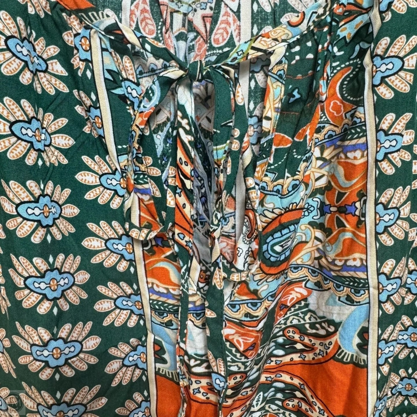 Top Short Sleeve By Shein In Floral Print, Size: L