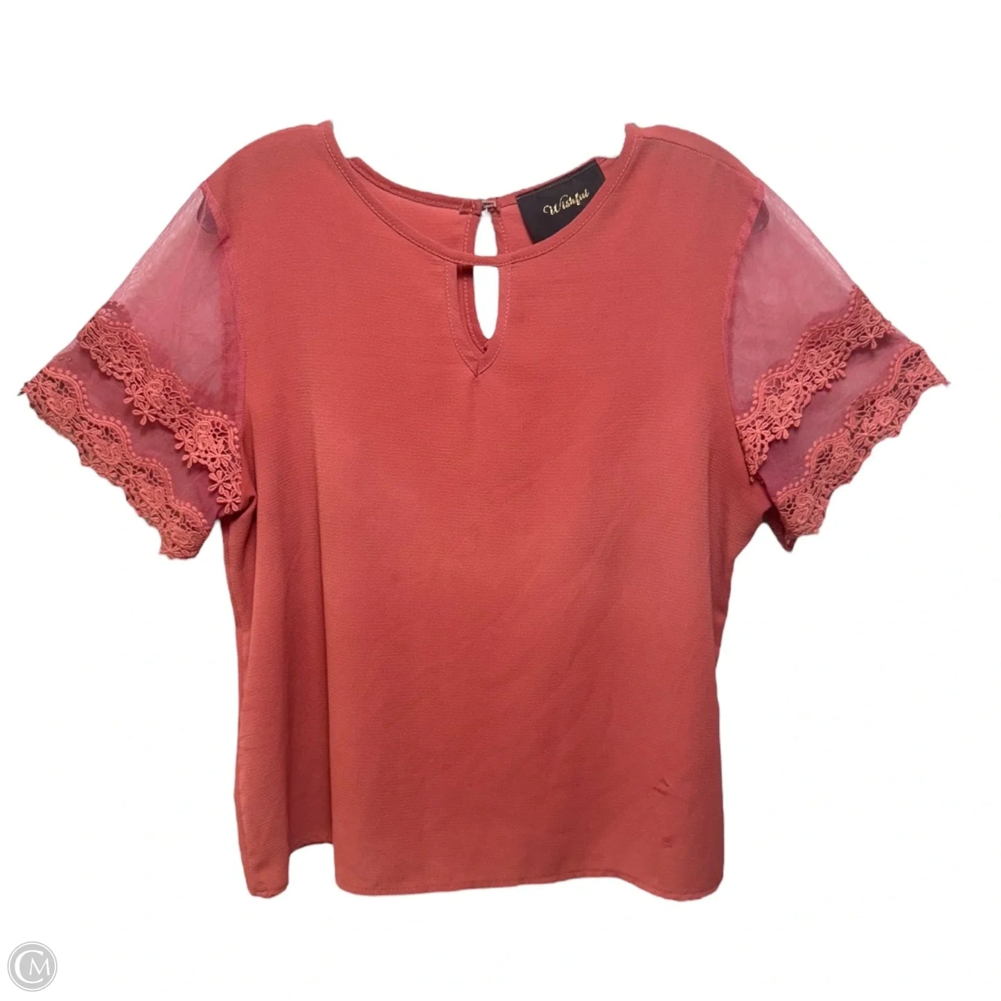 Top Short Sleeve By Wishful In Copper, Size: L
