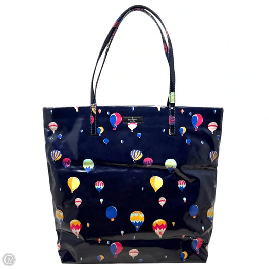 Daycation Bon Shopper Tote Designer By Kate Spade In Navy Balloon Print, Size: Medium