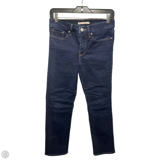 Jeans Skinny By Levis In Blue Denim, Size: 4