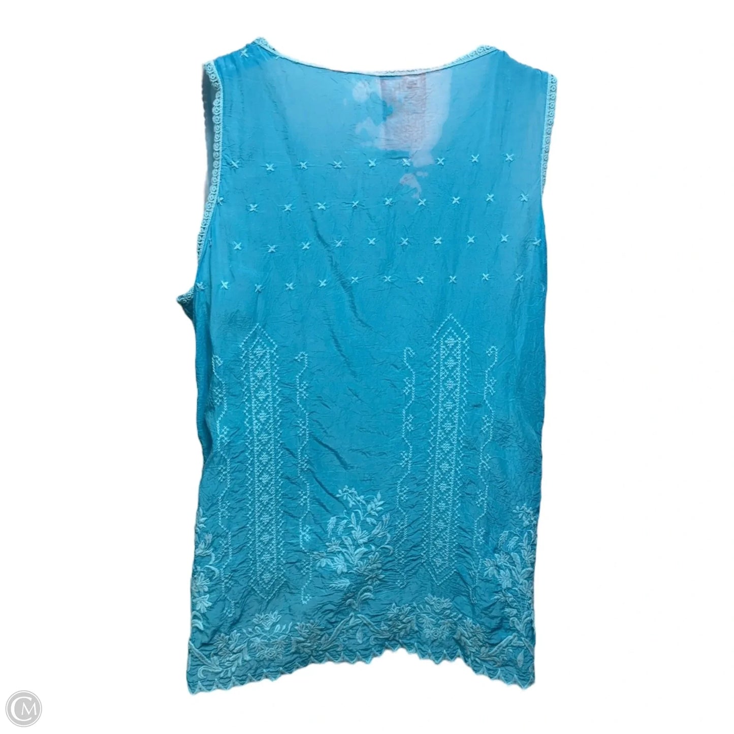 Laurel Eisley Embroidered Top By Johnny Was In Marine Surfer, Size: L