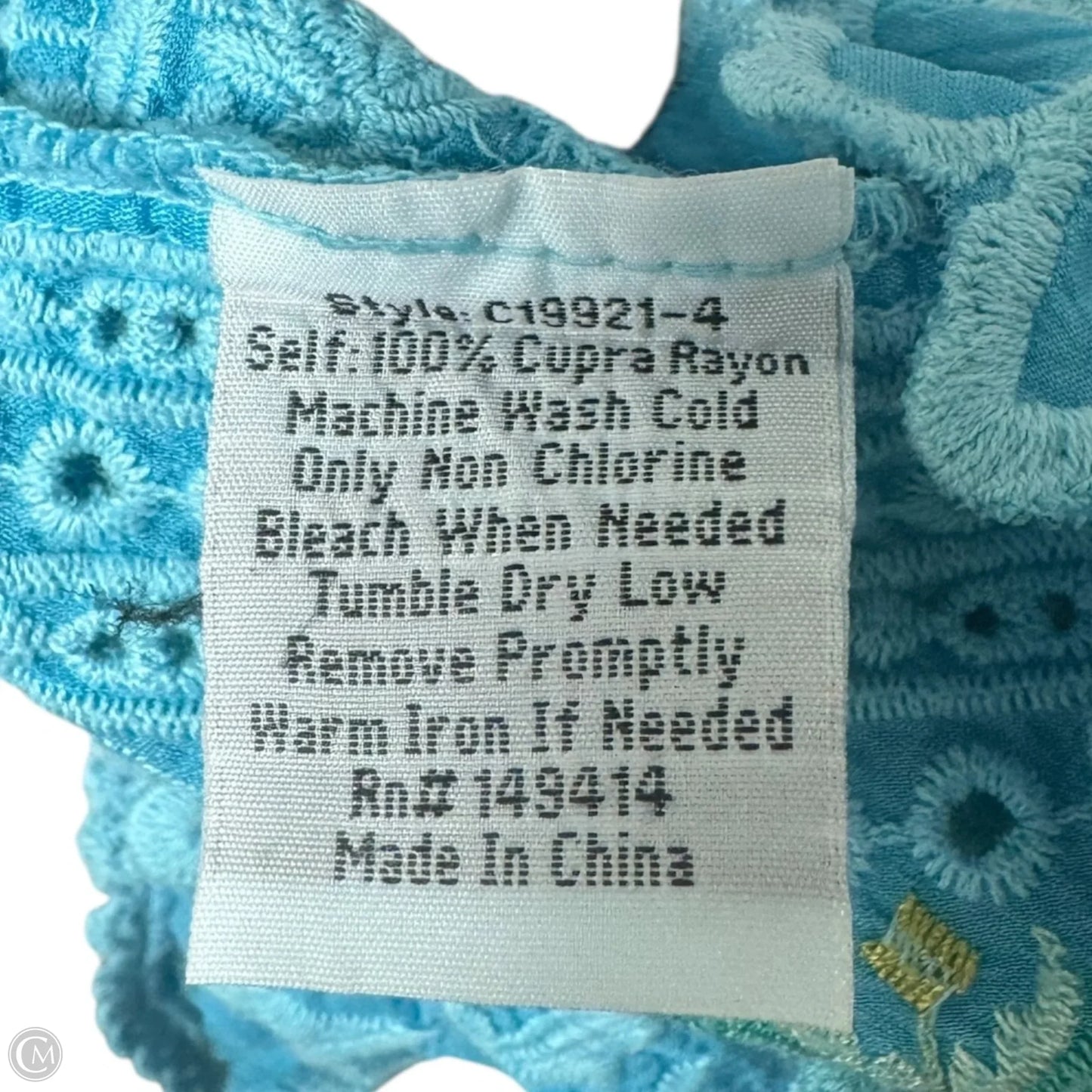 Laurel Eisley Embroidered Top By Johnny Was In Marine Surfer, Size: L