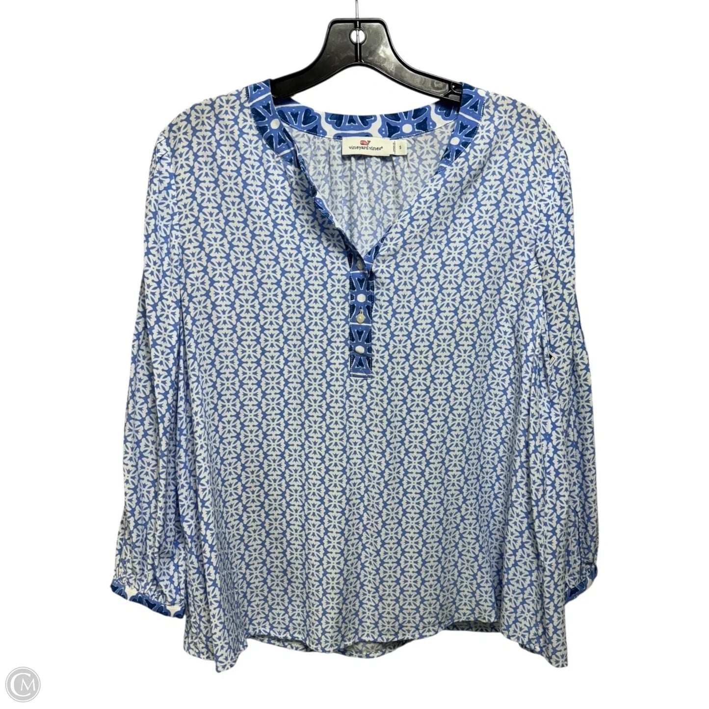 Top Long Sleeve By Vineyard Vines In Blue, Size: S
